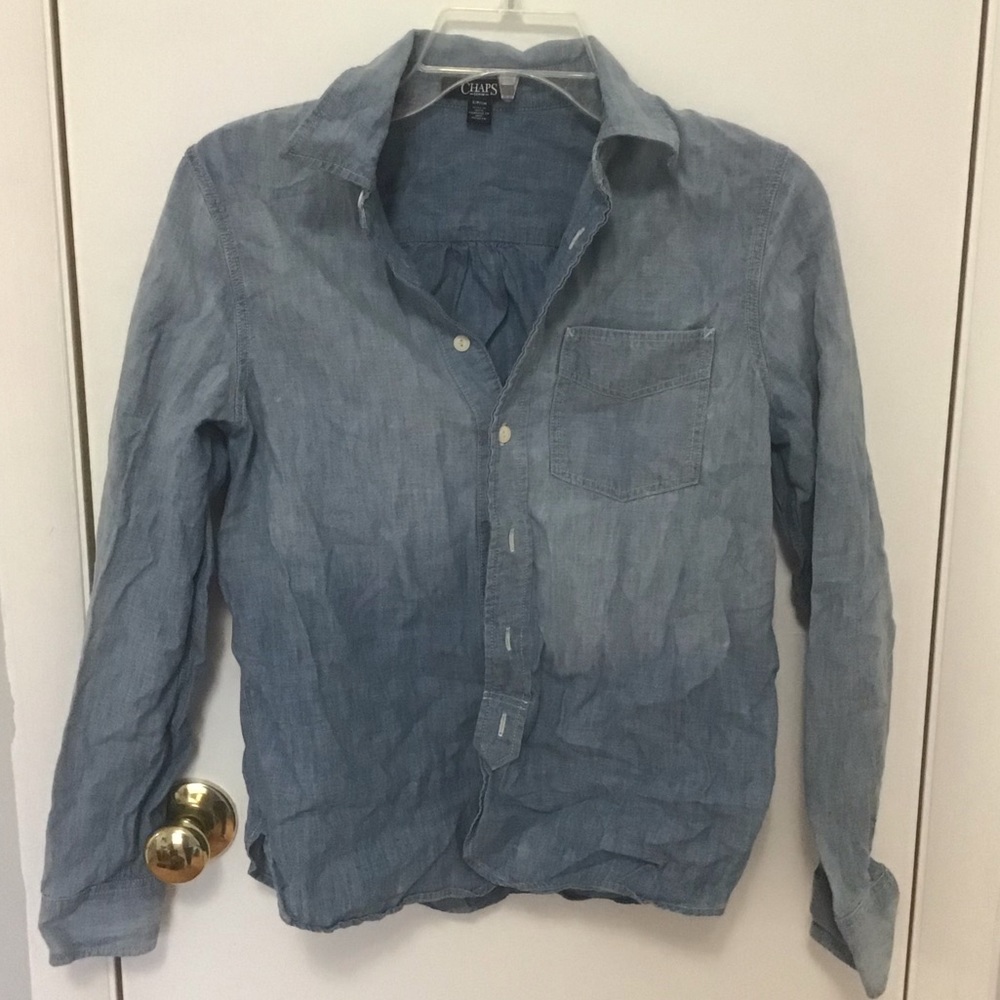 Button down denim shirt
